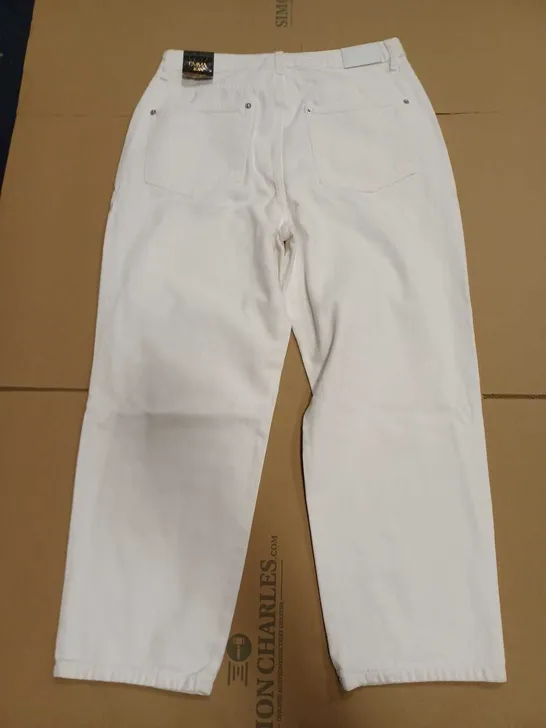 BIBA EMMA JEANS - WHITE/CREAM // SIZE: 14 (WAIST 32, REG 30)