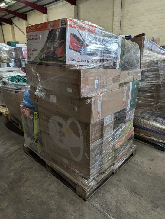 PALLET OF APPROXIMATELY 15 UNPROCESSED RAW RETURN HOUSEHOLD AND ELECTRICAL GOODS TO INCLUDE;