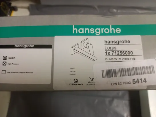 BOXED HANSGROHE LOGIS 2-LOCH WTM WAND FINE