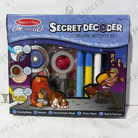 MELISSA & DOUG ON THE GO SECRET DECODER DELUXE ACTIVITY SET