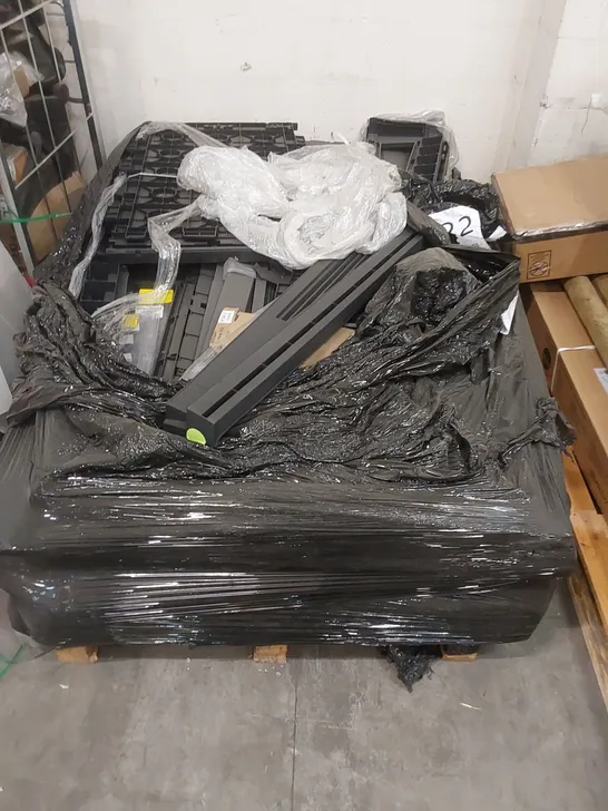 PALLET TO CONTAIN ASSORTED SHED PARTS 