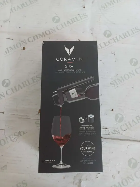 CORAVIN SIX+ WINE PRESERVATION SYSTEM 