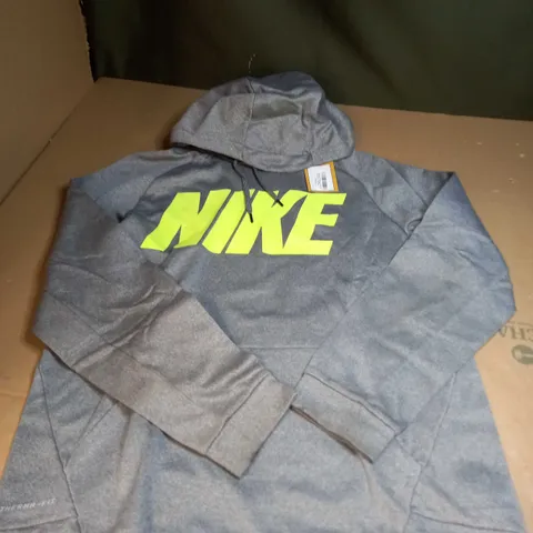 NIKE GREY HOODED JACKET SIZE L 