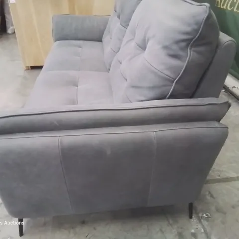 QUALITY ITALIAN DESIGN & MANUFACTURED BOLZANO POWER RECLINING MEDIUM SOFA DAMASCO GREY SUEDE