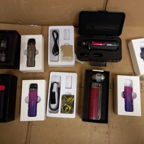 BOX OF ASSORTED VAPORISERS AND ACCESSORIES