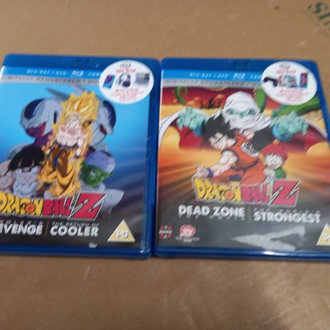 LOT OF 2 DRAGONBALL Z BLUE-RAY + DVD TWIN MOVIE SETS