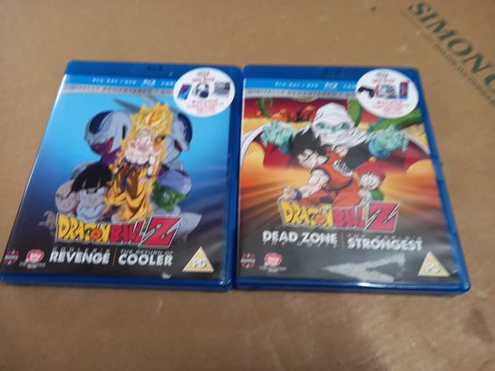 LOT OF 2 DRAGONBALL Z BLUE-RAY + DVD TWIN MOVIE SETS