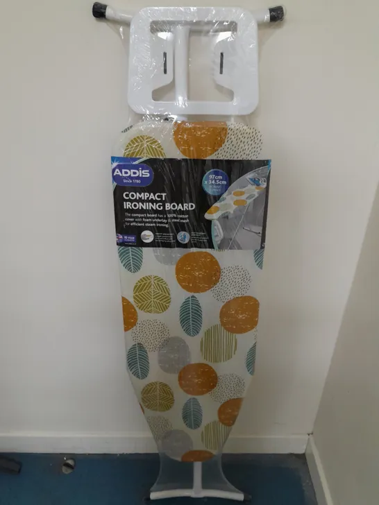 SEALED SET OF 2 BRAND NEW ADDIS COMPACT IRONING BOARD - 97CM X 34.5CM - COLLECTION ONLY