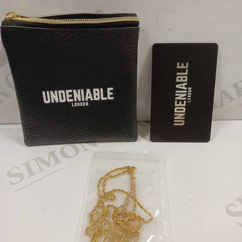 UNDENIABLE LONDON GOLD CHAIN & PENDANT 