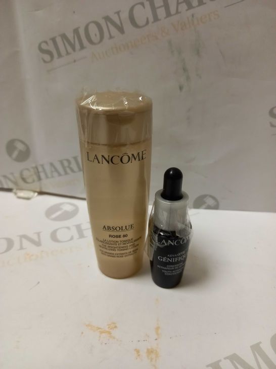 LANCÔME ABSOLUE ROSE 80 THE BRIGHTENING AND REVITALIZING TONING LOTION 50ML & LANCÔME ADVANCED GÉNIFIQUE YOUTH ACTIVATING SERUM 7ML