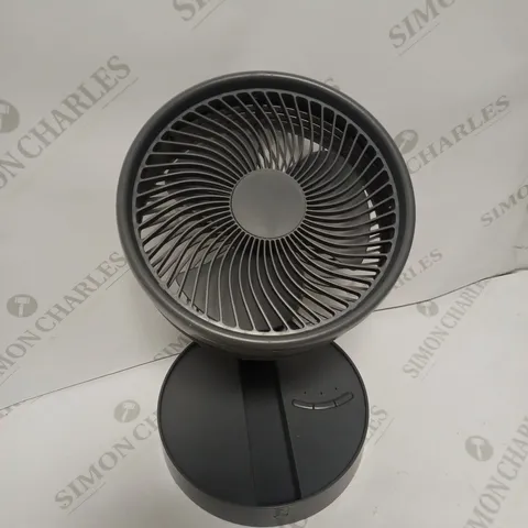 BELL & HOWELL RECHARGEABLE EXTENDABLE DESK & FLOOR FAN, GREY