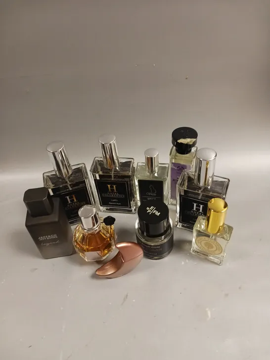 BOX OF 10 UNBOXED ASSORTED FRAGRANCES TO INCLUDE VIKTOR ROLF FLOWERBOMB, JEAN CLAUDE-ELLENA L'EAU D'HIVER AND HOTEL COLLECTION MY WAY ETC