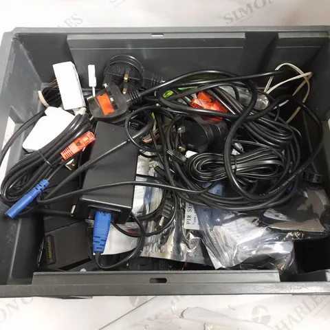 BOX OF APPROX 10 ASSORTED WIRES AND CABLES