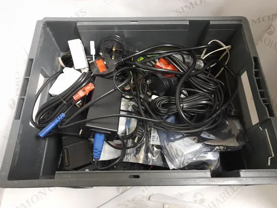 BOX OF APPROX 10 ASSORTED WIRES AND CABLES