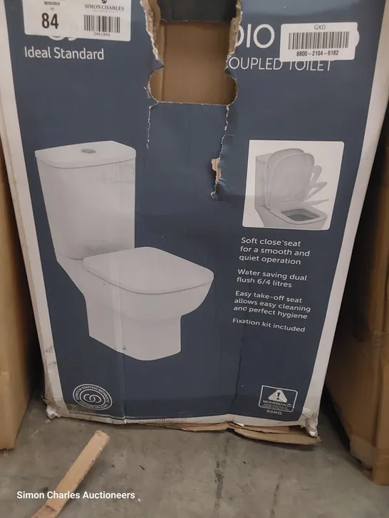 BOXED IDEAL STANDARD STUDIO ECHO CLOSE COUPLED TOILET DUAL FLUSH & SOFT CLOSE SEAT