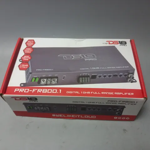 BOXED DS18 PRO-FR800.4 DIGITAL FULL RANGE 4 CHANNEL AMPLIFIER 