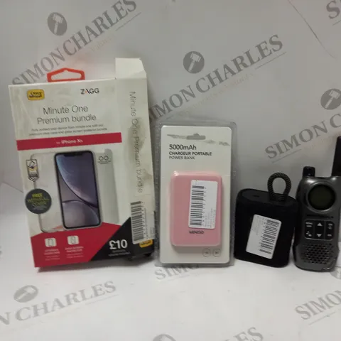 APPROXIMATELY 20 ASSORTED ELECTRICAL ITEMS TO INCLUDE MOTOROLA TALKER T8, 5000MAH POWERBANK, JBL G03J, ETC