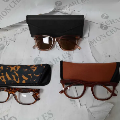 HUMMINGBIRD SUNGLASSES & READERS - GREY AND BROWN/RED