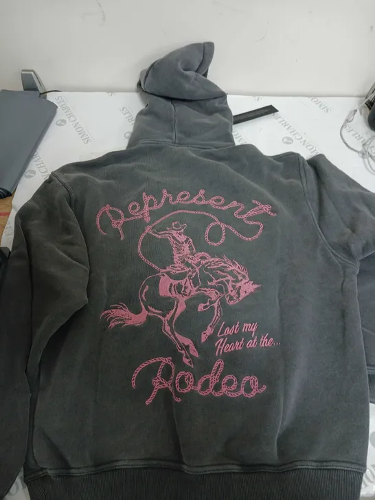 REPRESENT GREY HOODIE RODEO - SMALL