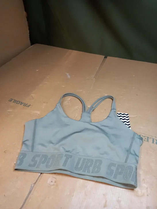 GREEN SPORT URB SPORTS BRA SIZE S 