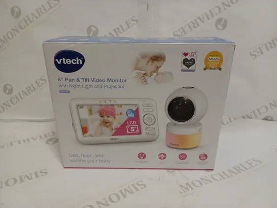 VTECH 5" PAN & TILT VIDEO MONITOR WITH NIGHT LIGHT & PROJECTION 