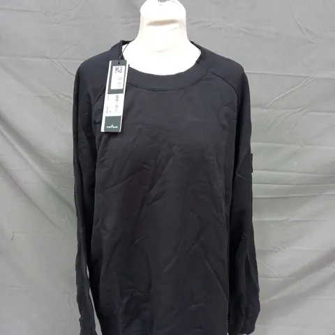 STONE ISLAND GH FLEECE NERO IN BLACK - XL