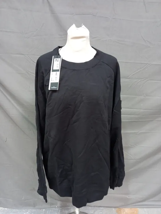 STONE ISLAND GH FLEECE NERO IN BLACK - XL