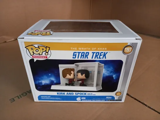 BOXED POP MOMENTS KRK AND SPOCK FROM THE WRATH OF KHAN VINYL FIGURINE - 1197