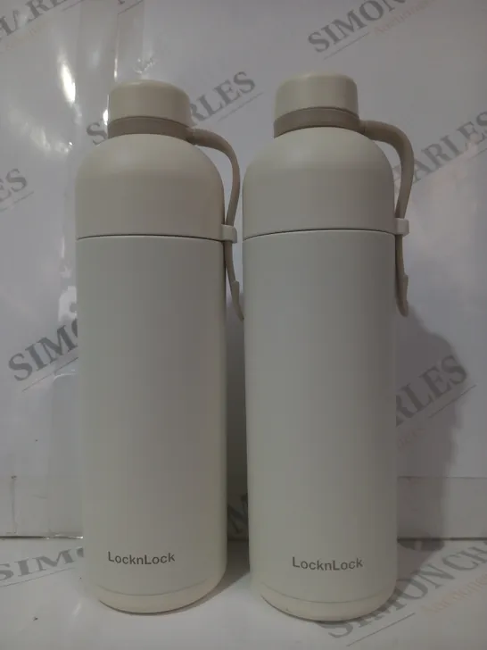 BOXED LOCK & LOCK SET OF 2 INSULATED DUAL-OPENING WATER BOTTLES