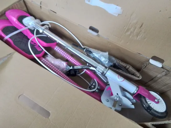 BOXED AS NEW EVO LIGHT UP JUNIOR V-FLEX SCOOTER - PINK