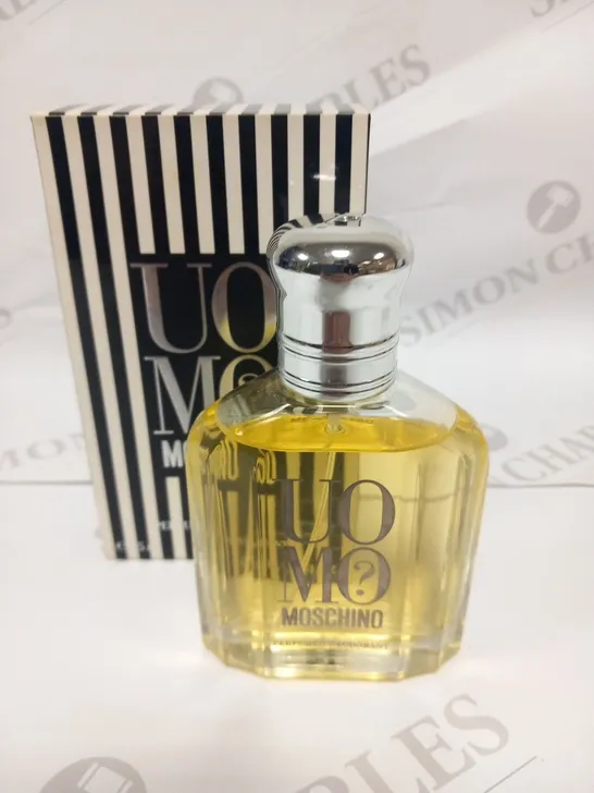 APPROXIMATELY 30 BOXED UOMO MOSCHINO PERFUMED DEODORANT 75ML