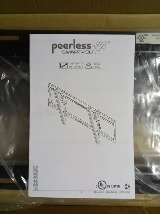 PEERLESS-AV SMARTMOUNT TV WALL MOUNT FOR 39"-75" TVS