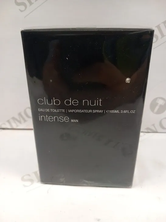 BOXED AND SEALED CLUB DE NUIT INTENSE MAN EAU DE TOILETTE 105ML