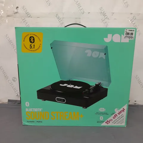 BOX OF 2 BOXED JAM BLUETOOTH SOUND STREAM+ TURNTABLE 