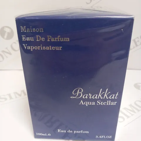 BOXED AND SEALED MAISON EAU DE PARFUM BARAKKAT AQUA STELLAR 100ML