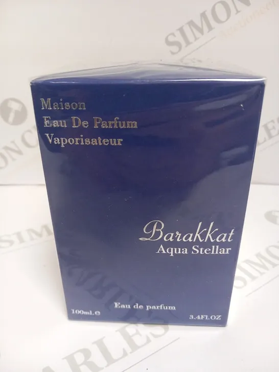 BOXED AND SEALED MAISON EAU DE PARFUM BARAKKAT AQUA STELLAR 100ML