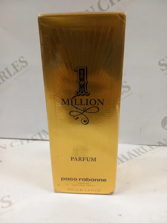 BOXED AND SEALED PACO RABANNE 1 MILLION PARFUM NATURAL SPRAY 200ML