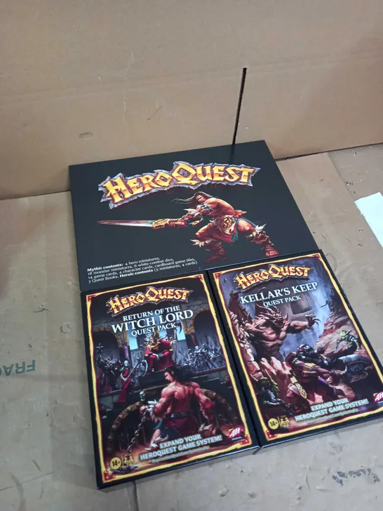 HEROQUEST EXPANSION PACKS AND ADDITIONAL ACCESSORIES 