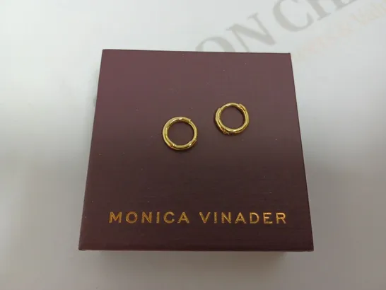 MONICA VINADER GOLD EFFECT HOOP EARRINGS