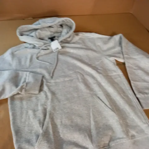 H&M RELAXED FIR GREY HOODIE - S