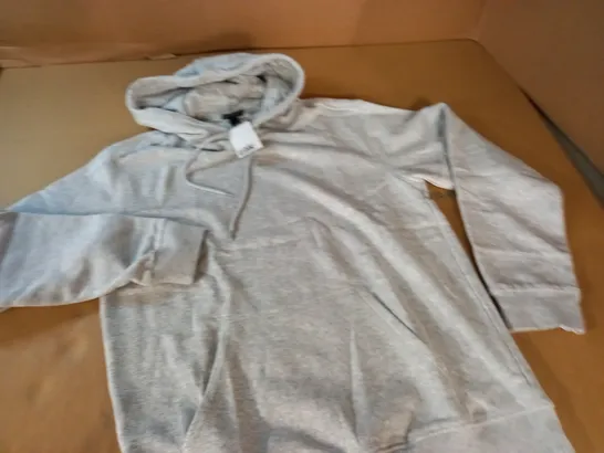 H&M RELAXED FIR GREY HOODIE - S