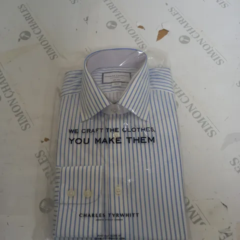 BAGGED CHARLES TYRWHITT PIN STRIPE SHIRT SIZE UNSPECIFIED
