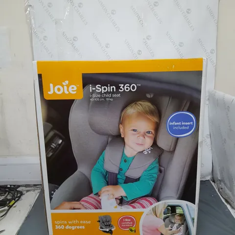 BOXED AND SEALED COAL JOLE I-SPIN 360 CHILD SEAT 