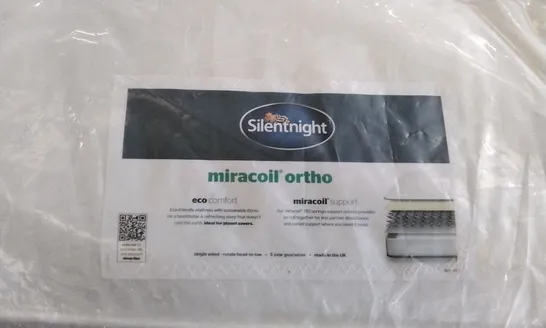 QUALITY BAGGED SILENTNIGHT MIRACOIL ORTHO 4'6" MATTRESS