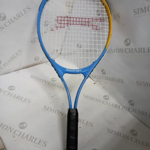 SLAZENGER BLUE AND YELLOW TENNIS RACKET