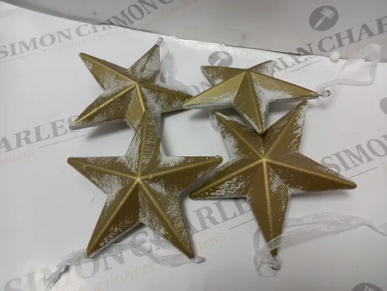 SET OF 4 STAR TREE DECORATIONS RRP £15.99