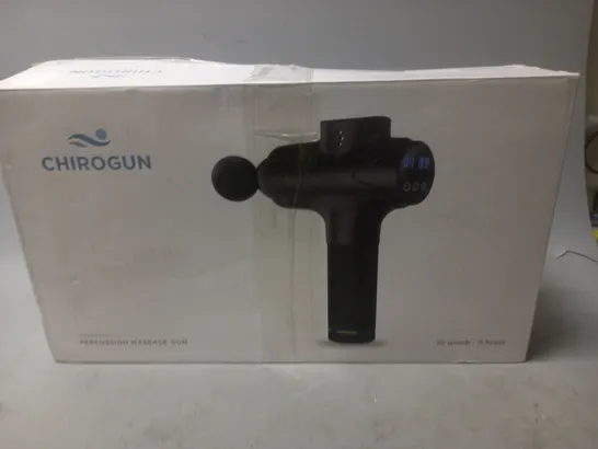 BOXED CHIROGUN PERCUSSION MASSAGE GUN 