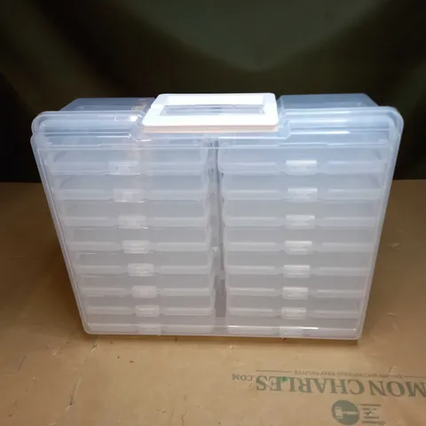 BOX OF MINI STORAGE BOXES 