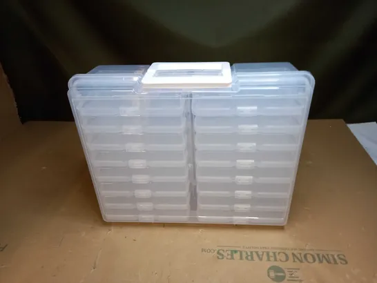 BOX OF MINI STORAGE BOXES 