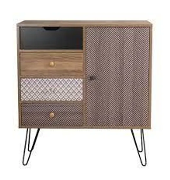 BOXED CASABLANCA SMALL SIDEBOARD - LIGHT WALNUT